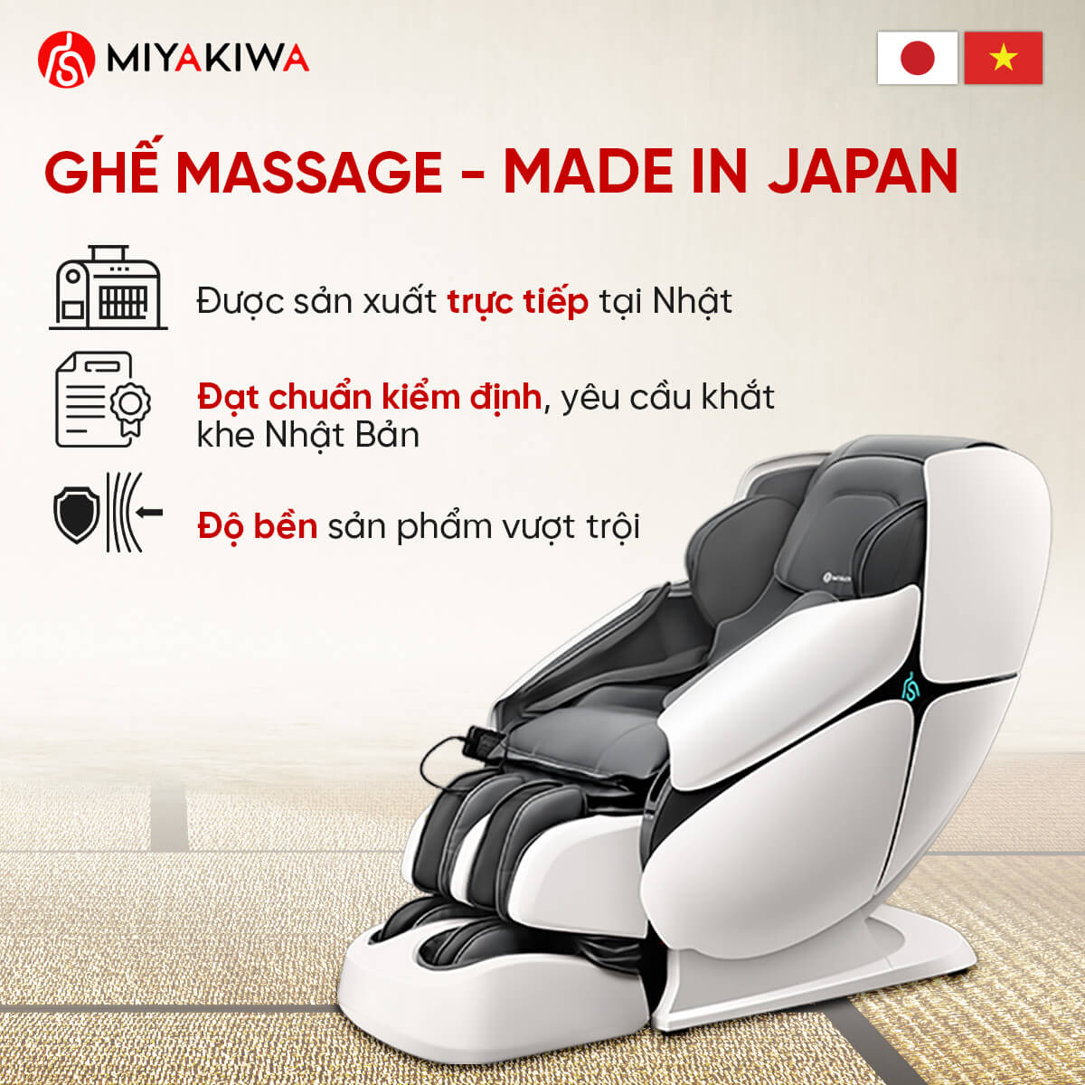 GHẾ MASSAGE NHẬP KHẨU nhận bản chính hãng