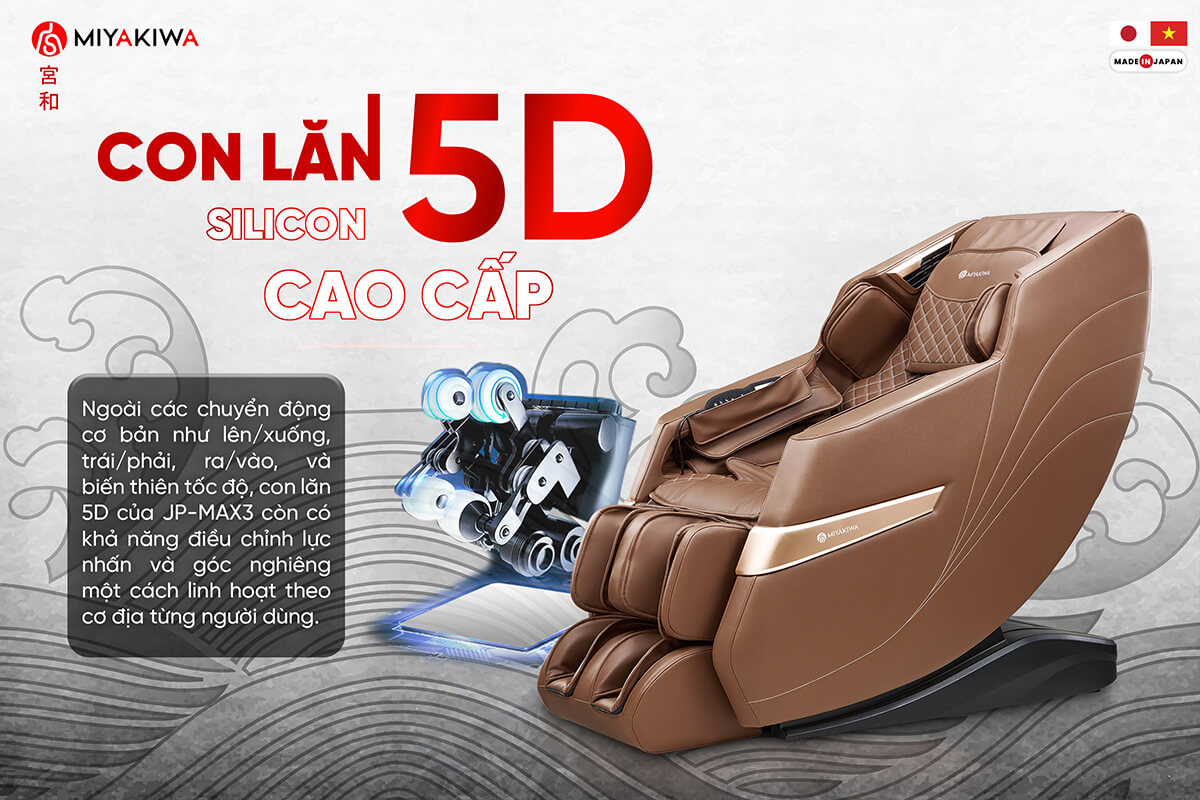 con lăn massage 5d của miyakiwa
