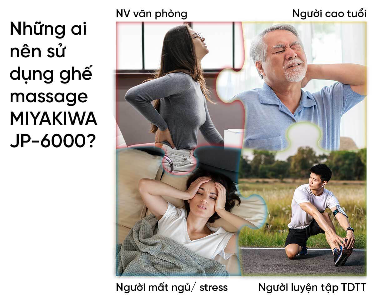 ai nên sử dụng ghế massage miyakiwa jp6000 nhập khẩu nhật bản