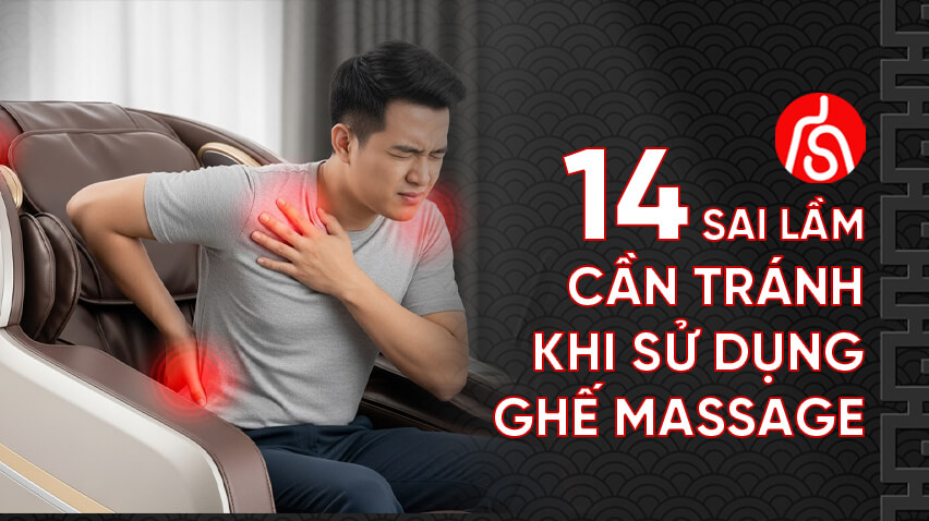 14 sai lầm cần tránh khi sử dụng ghế massage