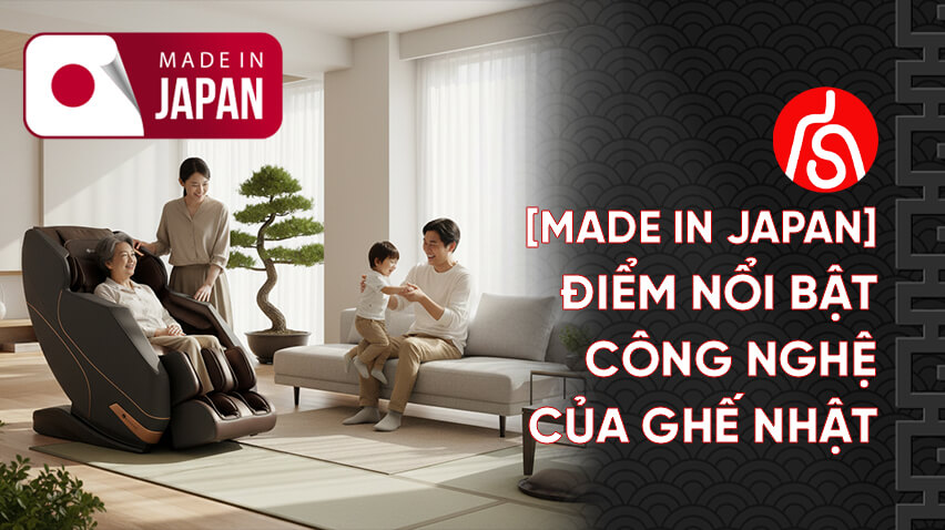 chức năng khác biệt công nghệ của ghế massage Nhật bản made in japan
