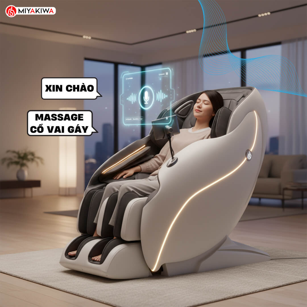 ghế massage điều khiển giọng nói