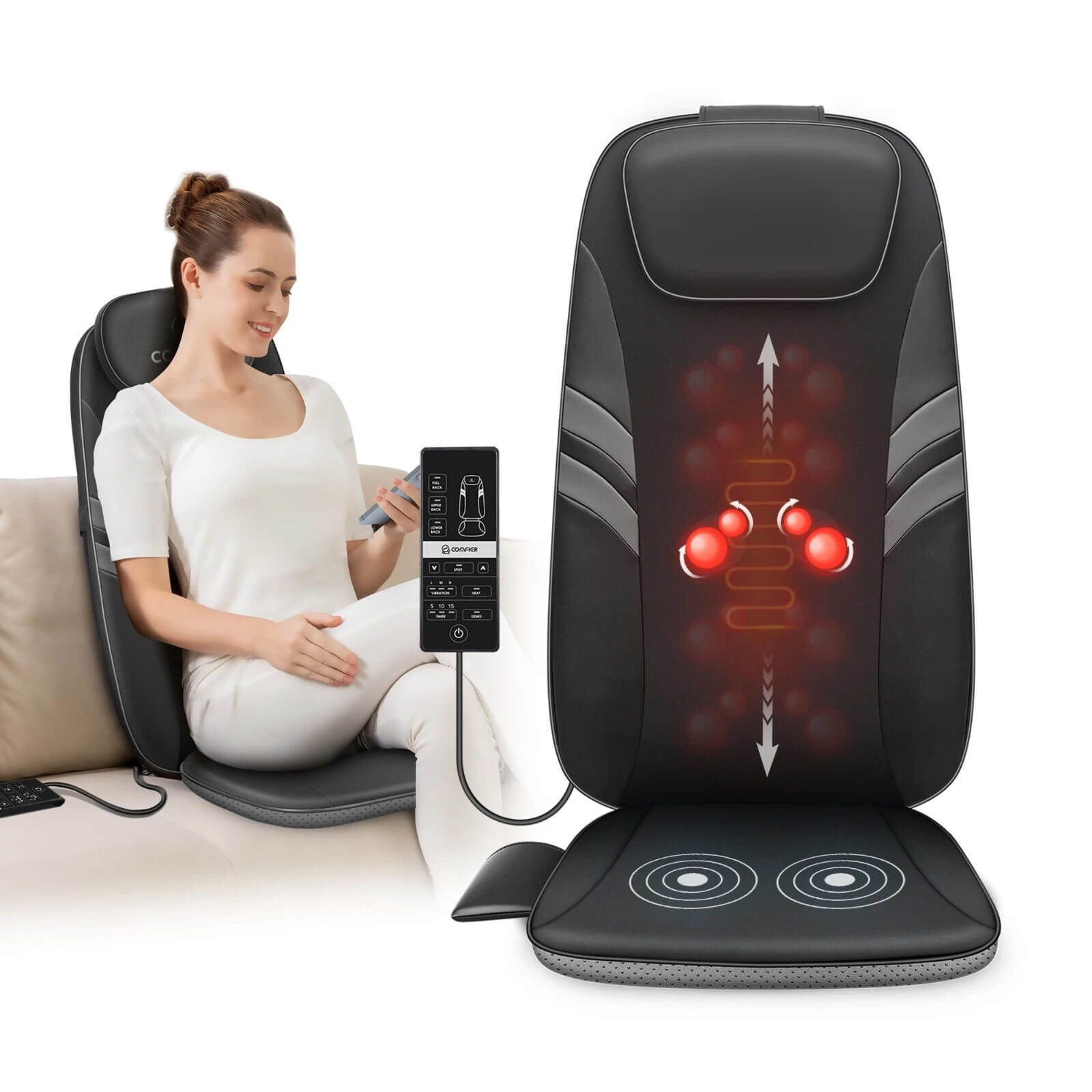 sử dụng máy massage lưng