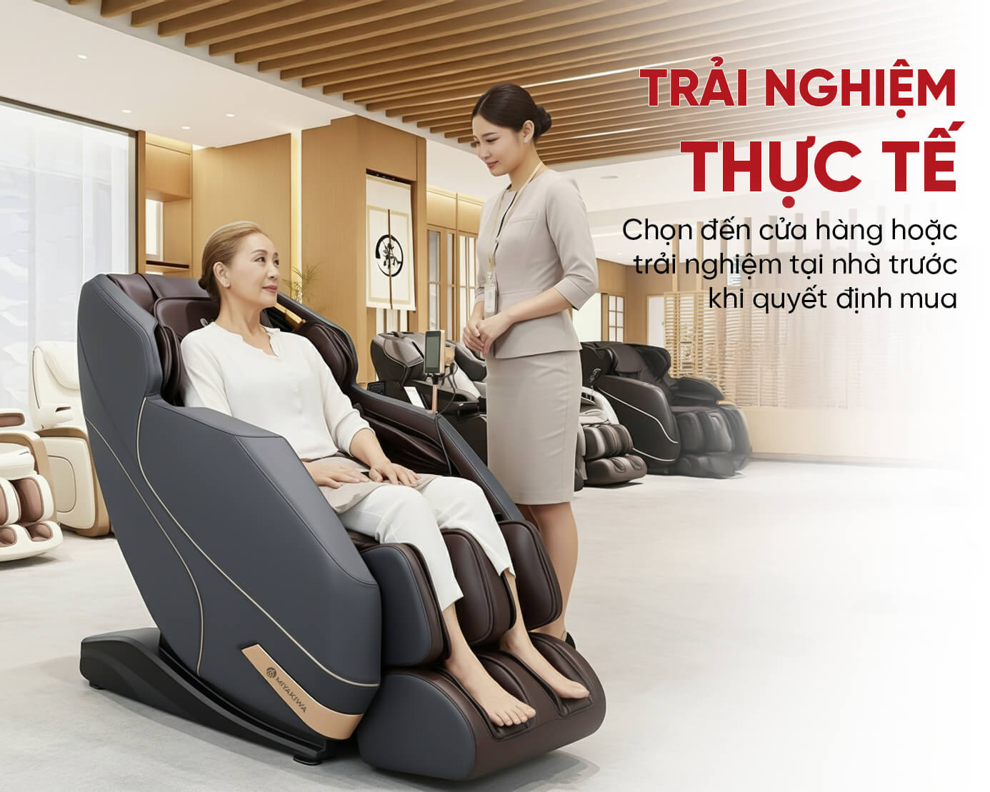 trải nghiệm thực tế để chọn ghế massgae phù hợp