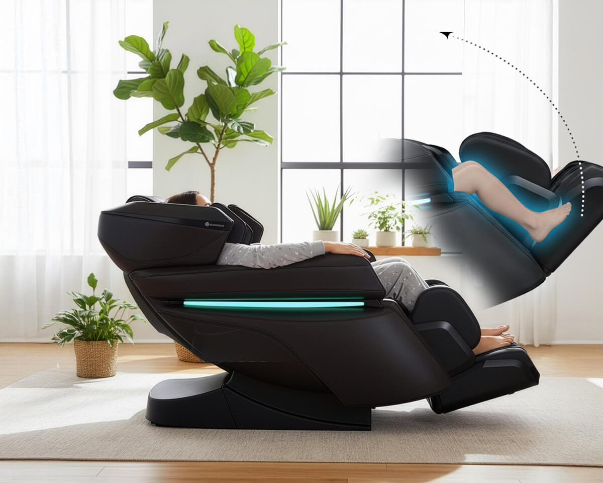 chế độ massage kéo giãn và không trọng lực zero gravity