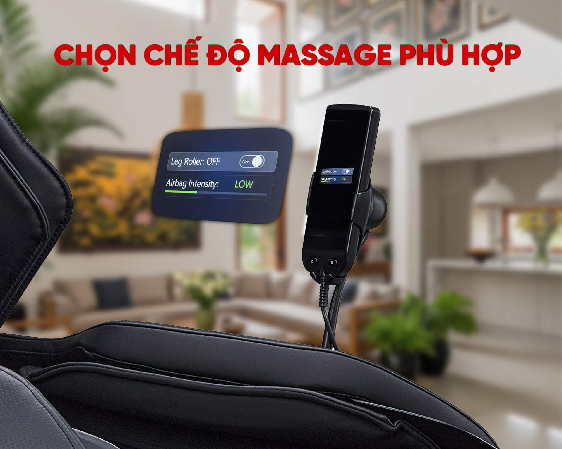 tác dụng của ghế massage tốt nhất cho người bị suy giãn tĩnh mạch khi sử dụng túi khí ở mức độ nhẹ nhất