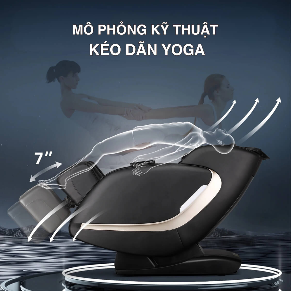 che do massage keo gian của ghế massage