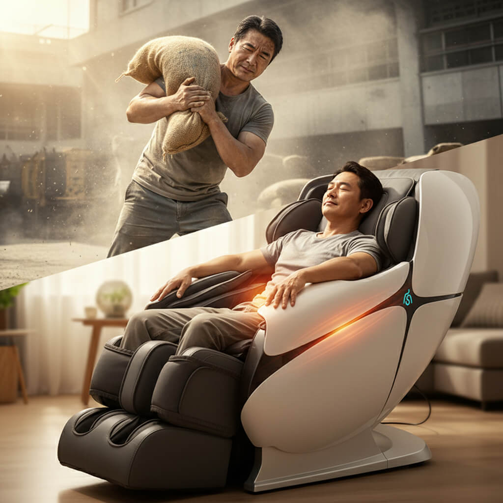 chọn ghế massage cho người lao động nặng