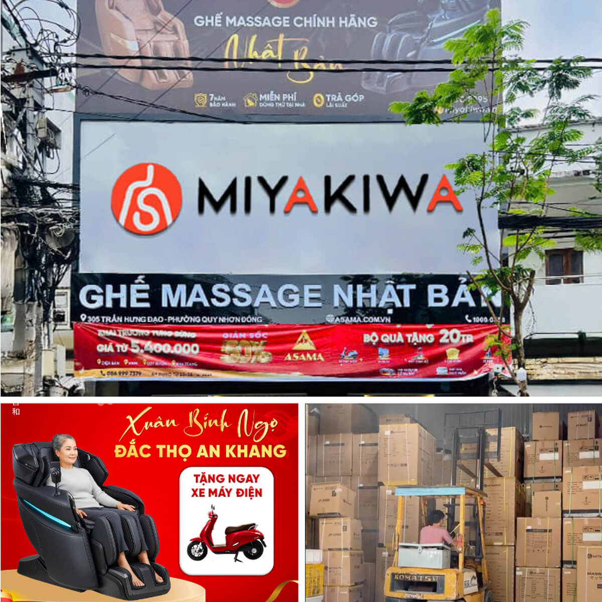 Địa chỉ cửa hàng ghế massage Miyakiwa Nhật Bản tại Quy Nhơn: