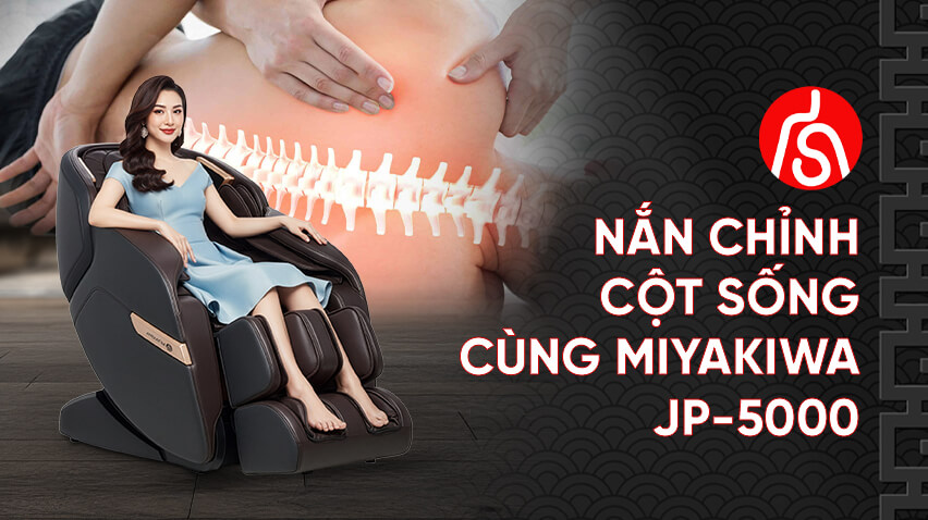 Phương pháp nắn chỉnh cột sống Chiropractic tại ghế massage Nhật Bản JP 5000