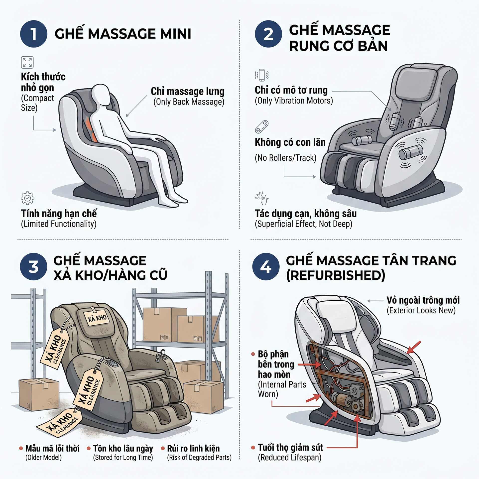 Ghế Massage 5 triệu 9, 6 triệu 9 Có Thật Sự Tồn Tại Không?