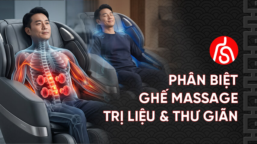 Phân Biệt Ghế Massage Trị Liệu Và Ghế Massage Thư Giãn: Chọn Mua Loại Nào Tốt?