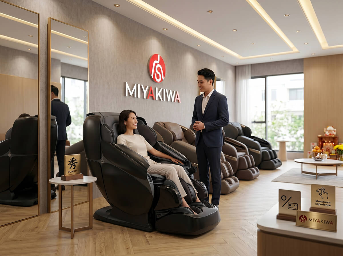 sử dụng thử ghế trước khi quyết định mua