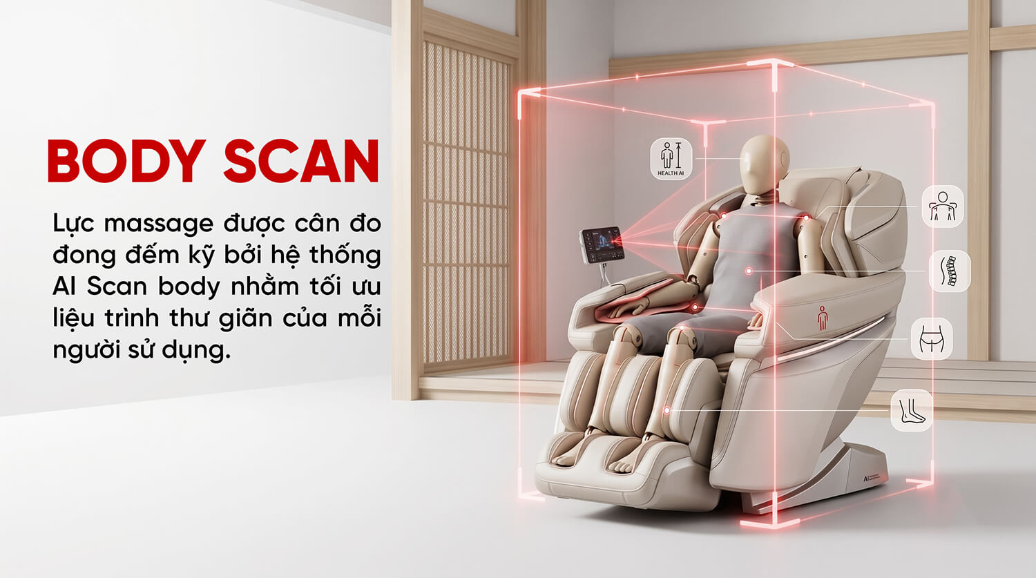 Chú trọng trải nghiệm massage tự nhiên và phù hợp cấu trúc y học cơ thể