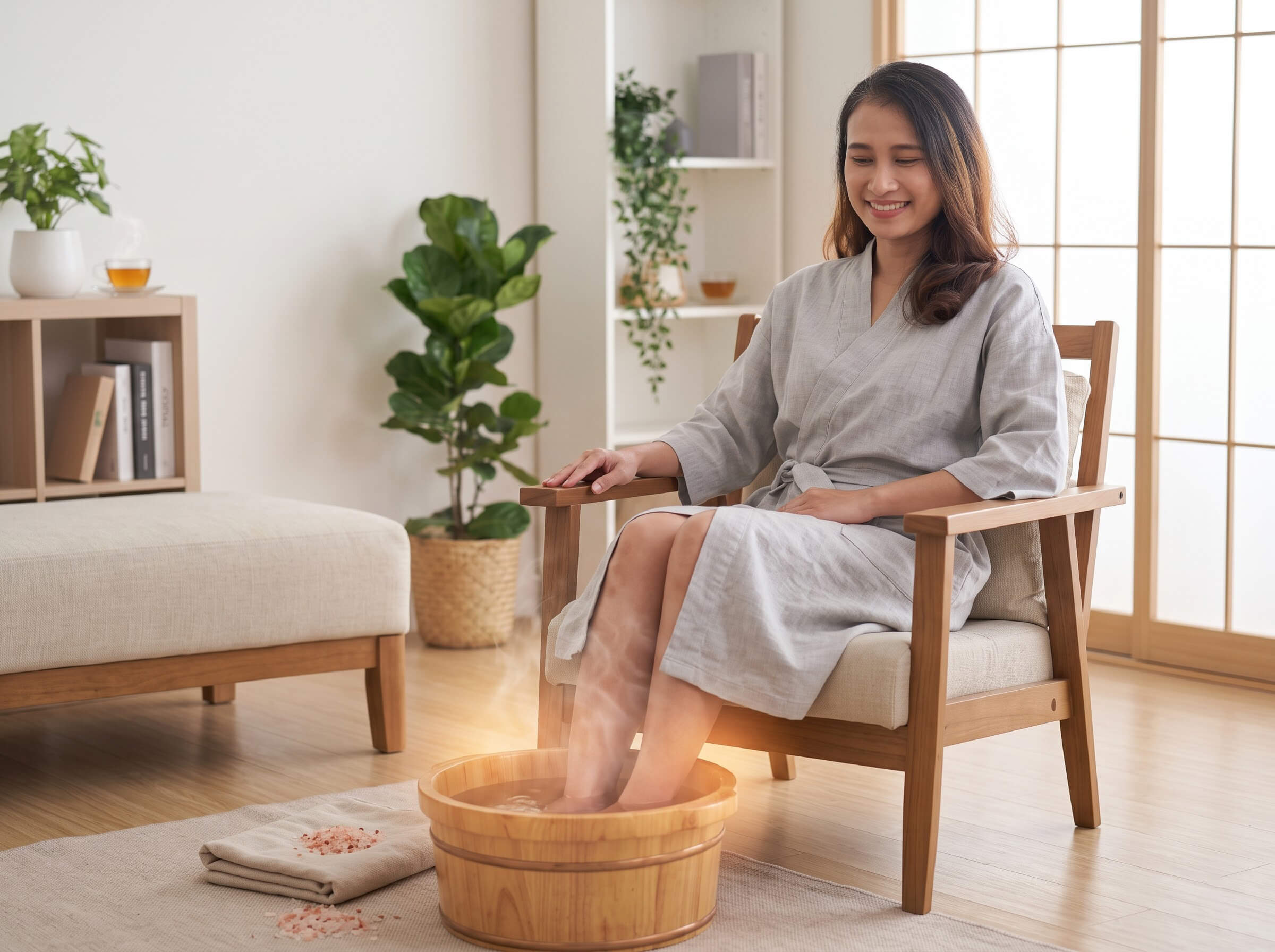 Lợi ích khi sử dụng đá muối ngâm chân