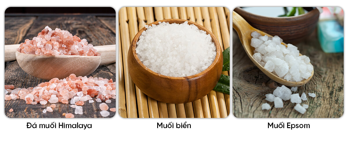 Phân biệt các loại muối ngâm chân