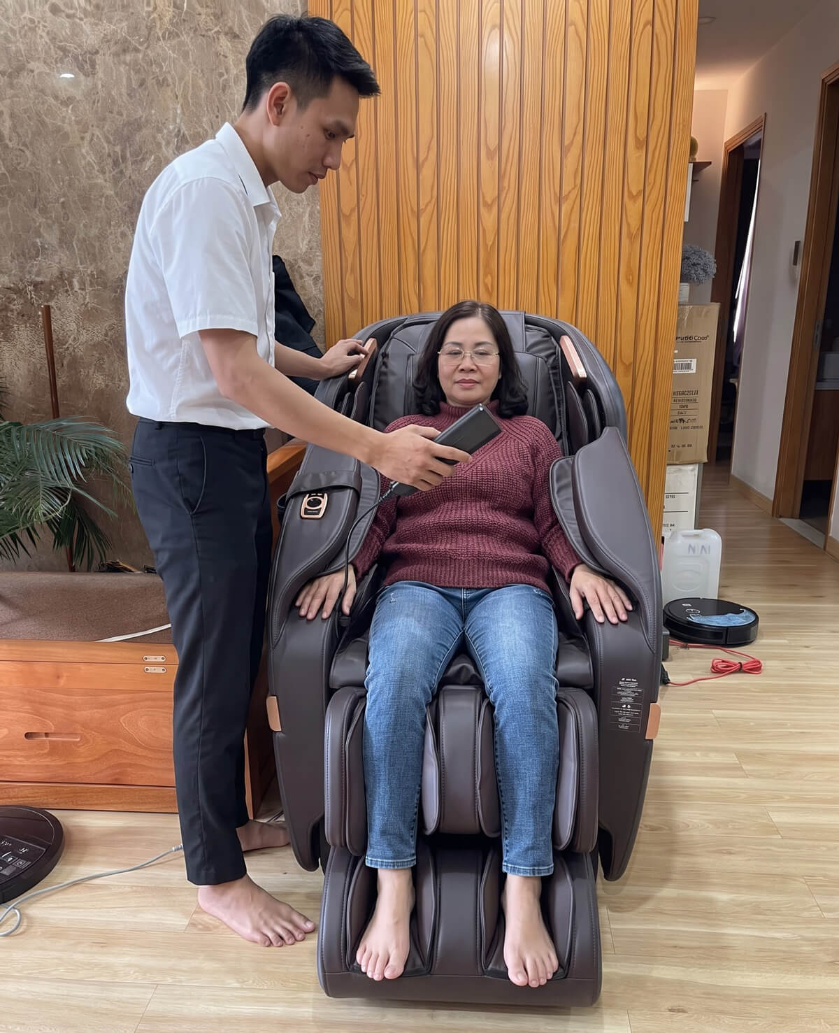 Cách sử dụng ghế massage sóng âm an toàn hơn