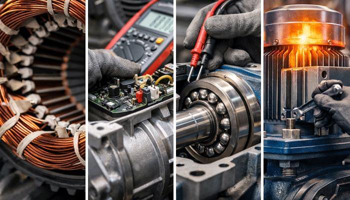 Động cơ motor lõi đồng bền bỉ và hệ thống vi mạch chống ẩm